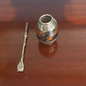 Traditional Drinking Vessel in Argentina called “mate” (MAH-tag)